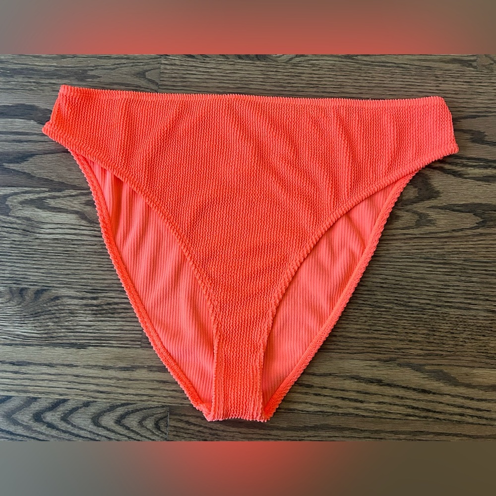Good American Always Fits Good Waist Bikini Bottom Size 7/8 Orange New